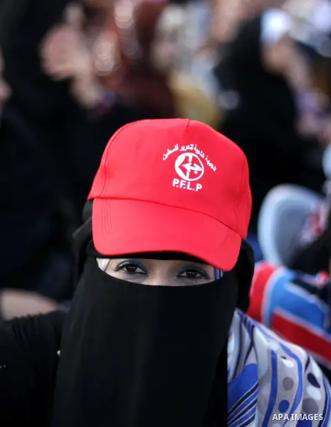Palestinian supporters of Popular Front for the Liberation of Palestine (PFLP) take part in a rally marking the 12th anniversary of the killing of Abu Ali Mustafa, leader of (PLFP), in Gaza City August 27, 2013. Abu Must...