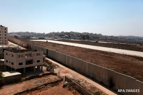 A General view shows the site of Atarot airport in the Qalandia area in northern Jerusalem on August 29, 2013. Israeli forces on Wednesday started maintenance operations at Atarot airport which has been closed since the...