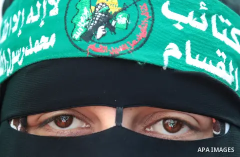 Palestinian women shout slogans during a protest organised by the Hamas movement in Gaza City on September 24, 2013, amid recent tensions among Palestinians regarding Israel's admittance of visitors to a holy site in Jer...