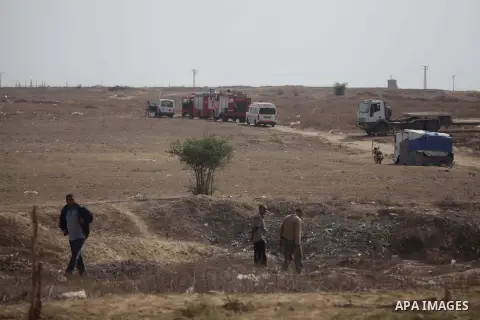 Palestinian rescue workers search for the bodies of three Hamas militants inside a tunnel targeted by an Israeli air strike, near the border between Israel and Khan Younis in the southern Gaza Strip November 2, 2013. The...