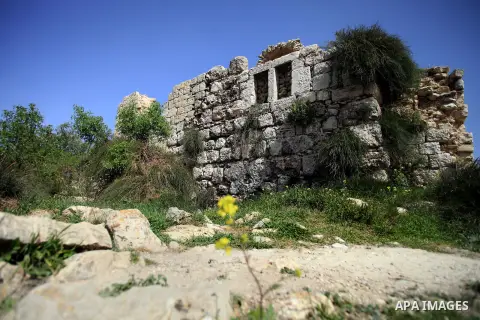 The remains of destroyed houses are seen in the village of Suba west of Jerusalem, March 05, 2014. Suba was a Palestinian Arab village west of Jerusalem that was mostly destroyed with the exception few deserted and parti...