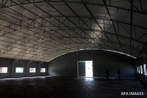 A picture show the land of exhibitions at the al-Saraya compound in Gaza City on, April 01, 2014. Photo by Mohammed Asad