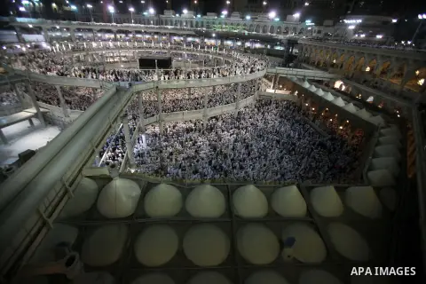 Muslim pilgrims move around the Kaaba inside the Grand Mosque during the annual Hajj in Mecca, Saudi Arabia, Sept. 23, 2014. About 160 countries converge annually on the Islamic cities of Mecca and Medina in western Saud...