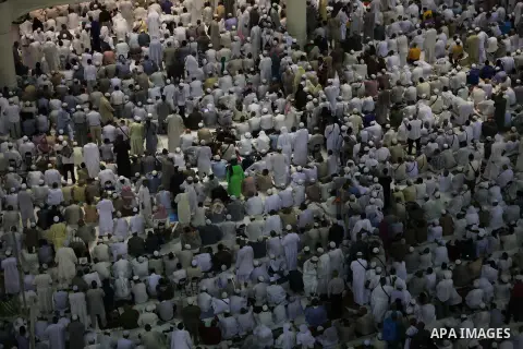 Muslim pilgrims move around the Kaaba inside the Grand Mosque during the annual Hajj in Mecca, Saudi Arabia, Sept. 23, 2014. About 160 countries converge annually on the Islamic cities of Mecca and Medina in western Saud...