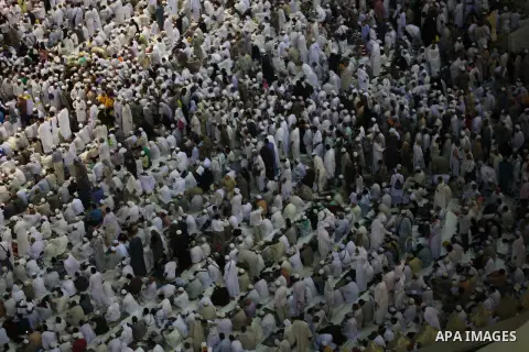 Muslim pilgrims move around the Kaaba inside the Grand Mosque during the annual Hajj in Mecca, Saudi Arabia, Sept. 23, 2014. About 160 countries converge annually on the Islamic cities of Mecca and Medina in western Saud...