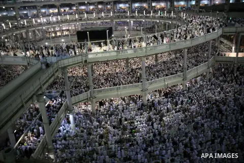 Muslim pilgrims move around the Kaaba inside the Grand Mosque during the annual Hajj in Mecca, Saudi Arabia, Sept. 23, 2014. About 160 countries converge annually on the Islamic cities of Mecca and Medina in western Saud...