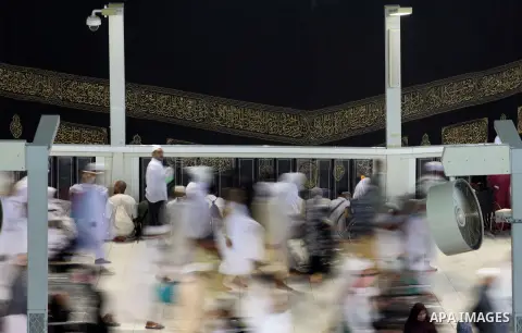 Muslim pilgrims move around the Kaaba inside the Grand Mosque during the annual Hajj in Mecca, Saudi Arabia, Sept. 23, 2014. About 160 countries converge annually on the Islamic cities of Mecca and Medina in western Saud...