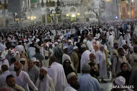Muslim pilgrims move around the Kaaba inside the Grand Mosque during the annual Hajj in Mecca, Saudi Arabia, Sept. 23, 2014. About 160 countries converge annually on the Islamic cities of Mecca and Medina in western Saud...