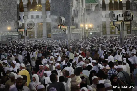Muslim pilgrims move around the Kaaba inside the Grand Mosque during the annual Hajj in Mecca, Saudi Arabia, Sept. 23, 2014. About 160 countries converge annually on the Islamic cities of Mecca and Medina in western Saud...