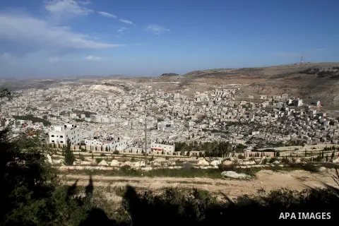 A general view shows the West Bank city of Nablus December 4, 2014. Photo by Nedal Eshtayah