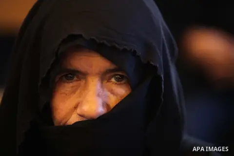 Palestinians take part a protest demanding the release of their relatives prisoners held in Israeli jails, in front of the Red Cross office in Gaza City, on Dec. 15, 2014. Photo by Ashraf Amra