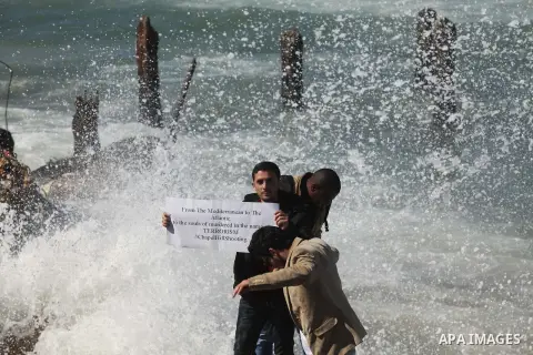 Palestinians gather to remember the Chapel Hill shooting victims, the three young Muslims who were gunned down in North Carolina this week, in Gaza City, February 14, 2015. Newlywed Deah Shaddy Barakat, 23, a University...