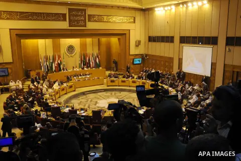 Foreign ministers of the Arab League take part in an emergency meeting at the League's headquarters in Cairo March 9, 2015. Saudi Arabia has blocked a plan for Sweden's Foreign Minister Margot Wallstrom to address the Le...