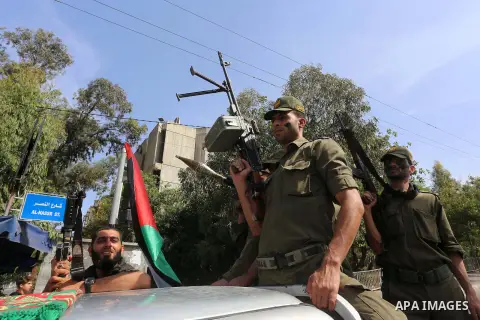 Palestinian members of National Security forces march marking the 67th anniversary of the "Nakba", in Gaza city, on May 18, 2015. ''Nakba'' means in Arabic ''catastrophe'' in reference to the birth of the state of Israel...