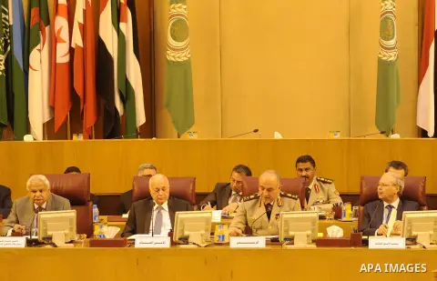 Arab army chiefs take part in a meeting in the Arab League's headquarters in the Egyptian capital, Cairo, on May 23, 2015, where Arab army chiefs met to discuss the details of building a region-wide joint Arab military f...