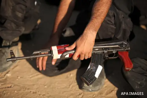 Palestinian youths demonstrate their skills during a military-style camp organized by the Hamas movement in Gaza City on July 28, 2015. Hamas's armed wing organized "Liberation Youths Camps" for young Palestinians aged b...