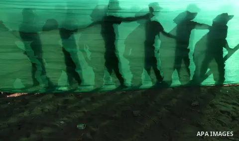Palestinian youths demonstrate their skills during a military-style camp organized by the Hamas movement in Gaza City on July 28, 2015. Hamas's armed wing organized "Liberation Youths Camps" for young Palestinians aged b...
