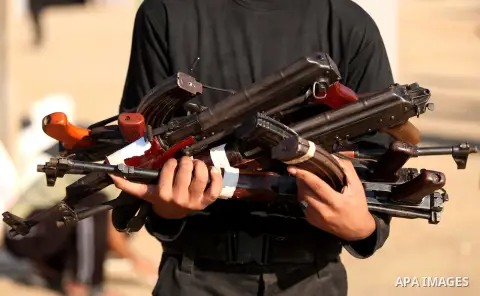 Palestinian youths take part in a military-style camp organized by the Hamas movement in Gaza City on July 28, 2015. Hamas's armed wing organized "Liberation Youths Camps" for young Palestinians aged between 15 and 21 to...