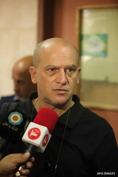 Head of the Red Cross mission in Israel and the Palestinian territories Jacques De Maio, visits the al-Aqsa Martyrs Hospital in Deir al-Balah in the northern Gaza Strip July 29, 2015. Photo by Ashraf Amra