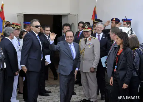 Visitors attend the inauguration ceremony of the new Suez Canal, in Ismailia, Egypt, August 6, 2015. Egypt staged a show of international support on Thursday as it inaugurated a major extension of the Suez Canal which Pr...