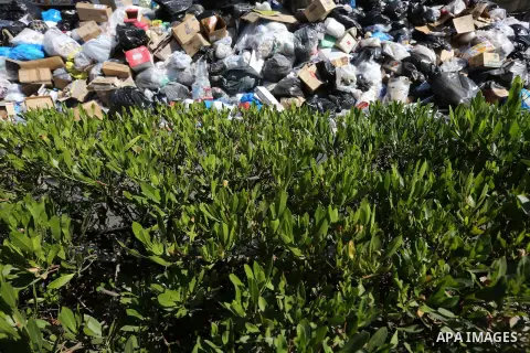 Piles of garbage are seen in the Lebanese capital Beirut on August 27, 2015. A trash crisis began in Lebanon after the government failed to find a replacement for the country's largest landfill, which closed on July 17,...
