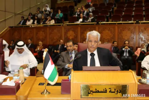 The delegates of the Arab countries attend the opening session of the Arab League council, in Cairo on September 9, 2015. Photo by Stringer