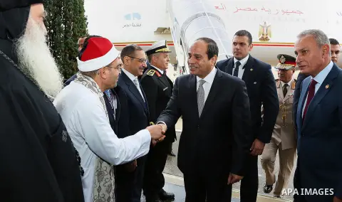Egyptian President Abdel Fattah al-Sisi arrives at London Heathrow airport in England, United Kingdom, 04 November 2015. According to Egyptian media, Cameron and Sisi are expected to discuss terrorism, extremism and the...
