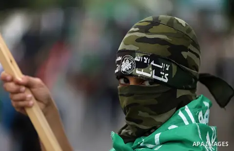 Palestinian supporters of Hamas movement take part in a demonstration in support of the third Palestinian uprising, in Gaza city on November 6, 2015. The current wave of violence erupted in mid-September, fueled by rumor...