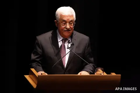 Palestinian President Mahmoud Abbas speaks during anti-corruption conference in the West Bank city of Ramallah on Dec. 14, 2015. Photo by Shadi Hatem