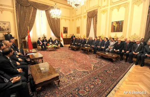 Chinese President Xi Jinping, visits the parliament in Cairo, Egypt, on Jan. 21, 2016. Jinping signed a slew of trade deals with Egypt's leader as part of a regional tour aimed at bolstering Beijing's economic ties and c...