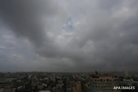 A general view show the Gaza city, on February 21, 2016. Photo by Mohammed Asad