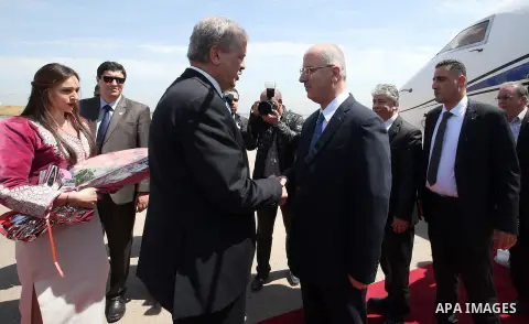 Palestinian Prime Minister Rami Hamdallah, during his visit to Algeria 17 April 2016. Photo by Prime Minister Office