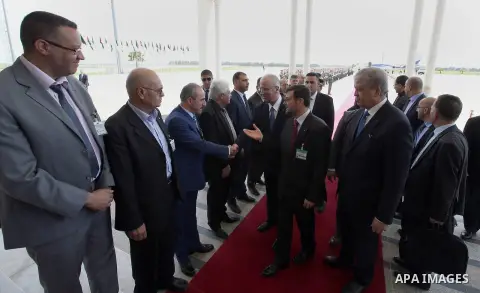 Palestinian Prime Minister Rami Hamdallah, during his visit to Algeria 17 April 2016. Photo by Prime Minister Office