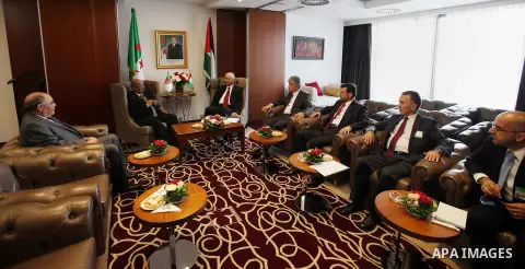 Palestinian Prime Minister Rami Hamdallah, during his visit to Algeria, on April 18, 2016. Photo by Prime Minister Office
