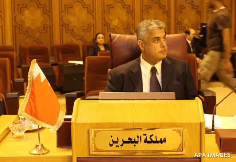 Permanent delegates of Arab countries in League of Arab States attend a meeting at the Arab League headquarters to discuss the Israeli Prime Minister's remarks Benjamin Netanyahu about Golan Heights in Cairo, Egypt, on A...