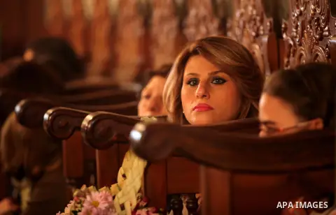 Palestinian Christians take part in the Greek Orthodox Christian Palm Sunday celebrations at St.Porphyrios Church in Gaza City, on April 24, 2016. Palm Sunday marks the triumphant return of Jesus Christ to Jerusalem when...