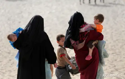 Palestinians enjoy a day at the beach of the Mediterranean sea on the coast of Gaza city, on June 03, 2016 on the last Friday before the Islamic holy month of Ramadan. Photo by Mohammed Asad