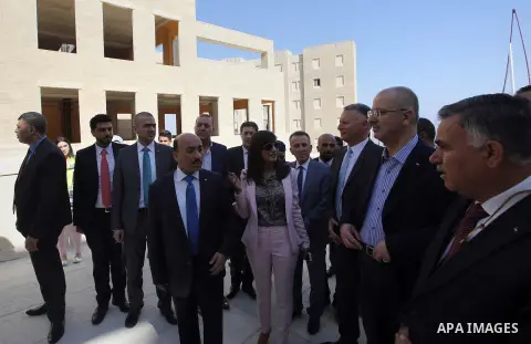 Palestinian Prime Minister, Rami Hamadallah, during his tour of Rawabi city in the West Bank city of Ramallah, on July 20, 2016. Photo by Prime Minister Office