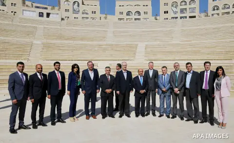 Palestinian Prime Minister, Rami Hamadallah, during his tour of Rawabi city in the West Bank city of Ramallah, on July 20, 2016. Photo by Prime Minister Office