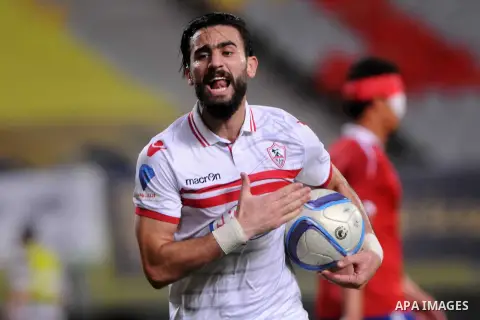 Al-Zamalek players and Al Ahli players compete during final match of Egypt Cup in Borg El-Arab Stadium near Alexandria, Egypt, Aug 8,2016. Photo by Stringer