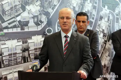 Palestinian Prime Minister, Rami Hamadallah, Inaugurates first phase of the countryside villas, in the West Bank city of Ramallh, on Aug 22, 2016. Photo by Prime Minister Office