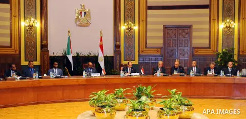 Egyptian President Abdel Fattah al-Sisi meets with Sudanese President Omar al-Bashir in Cairo, Egypt, on Oct. 05, 2016. Photo by Egyptian President Office