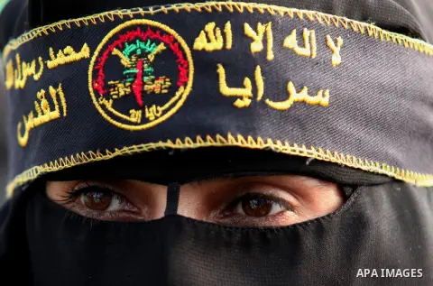 Palestinians attend a rally marking the 29th anniversary of the foundation of the Islamic Jihad movement in Gaza City October 21, 2016. Photo by Ashraf Amra