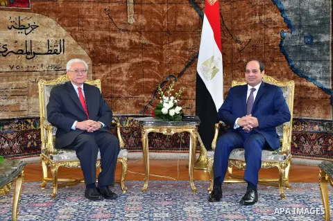 Egyptian President Abdel Fattah al-Sisi meets with Singapore's President Tony Tan at the Presidential Palace in Cairo , Egypt, on October 31, 2016. Photo by Egyptian President Office