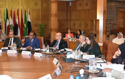 Arab foreign Ministers attend a meeting of the Arab League foreign Ministers in the Egyptian capital Cairo, on November 21, 2016. Photo by Stringer