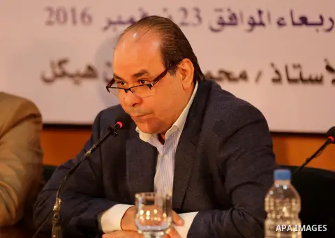 Palestinian and Egyptian Journalists attend a meeting about media and Palestinian society in Cairo, Egypt, on Nov. 23.2016. Photo by Yasser Qudih