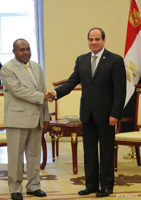 Egyptian President Abdel Fattah al-Sisi, participates in the African summit meetings, in Malabo, Guinea, on November 23, 2016. Photo by Egyptian President Office