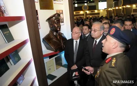 Egyptian Prime Minister Sherif Ismail attends the inauguration ceremony of Book Fair, in Cairo, Egypt, on January 26, 2017. Photo by Stranger