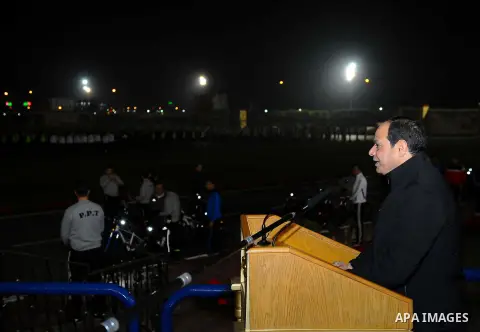 Egyptian President Abdel Fattah al-Sisi visits the police Academy, in Cairo, Egypt, on February 24, 2017. Photo by Egyptian President Office