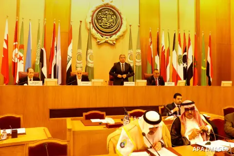Arab youth Ministers attend the meeting of the Council of Ministers of Youth and Sports, in Cairo, Egypt, on April 10, 2017. Photo by Stringer